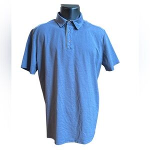 Mens Performance XL Golf Polo Shirt Short Sleeve LeVonfort Collared Fast Dry EUC